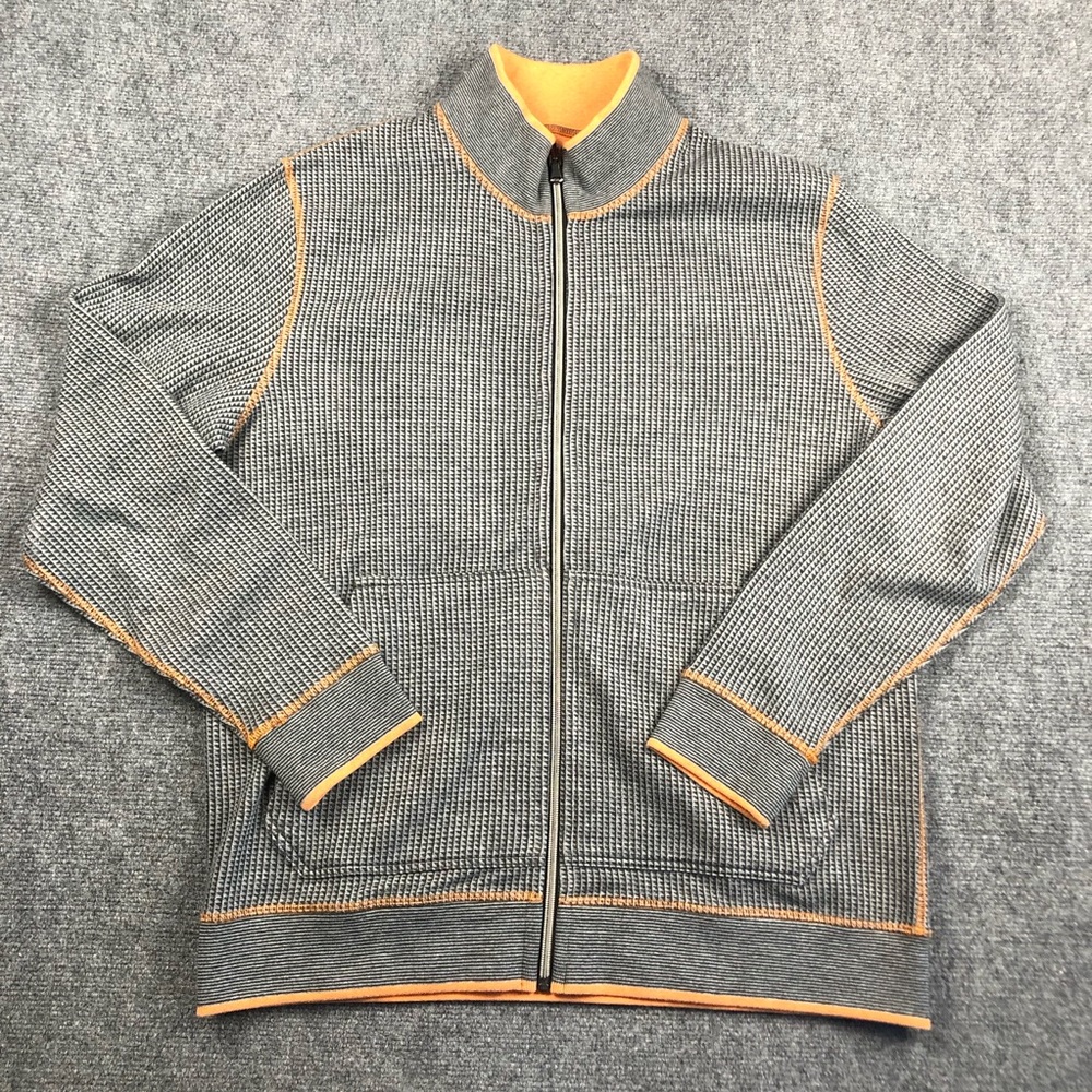 Robert Graham Men's Reversible Waffle Knit Zip Jacket
